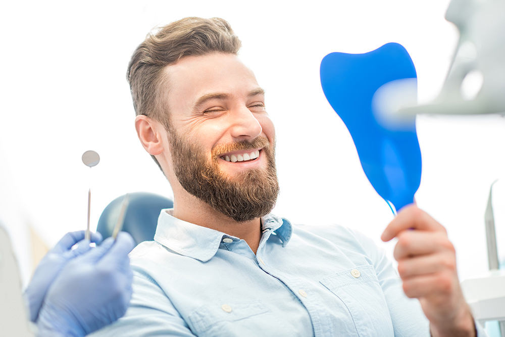 Dental Bridge Dentist Treatment Guy Smiling